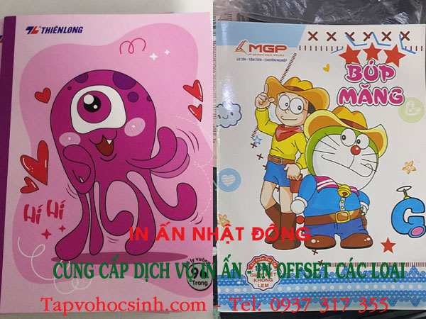 giá in vở 5 ô ly